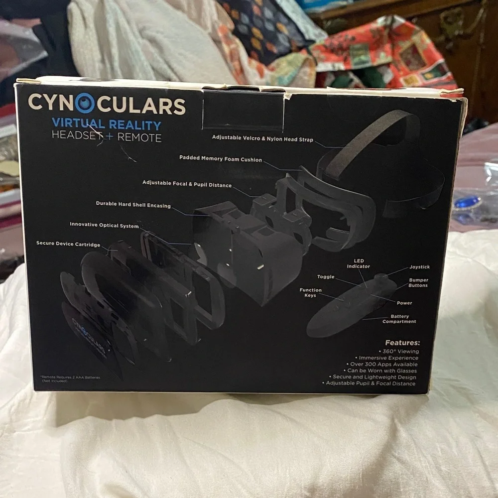 Hype Cynoculars VR Headset with Remote - Black